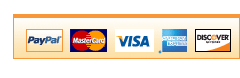 MasterCard, Visa, American Express, Discover, PayPal